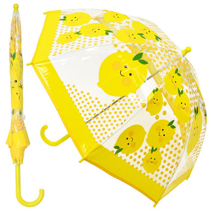 A2Z Kids POE Clear Dome Umbrella Wind and Rain Resistant Outdoor Travel Brolly