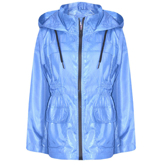 A2Z 4 Kids Unisex Raincoat Jackets Sky Blue Windbreaker Waterproof Parka Shower Resistant Hooded Raincoat Childrens Girls Boys Age 5 6 7 8 9 10 11 12 13 Years