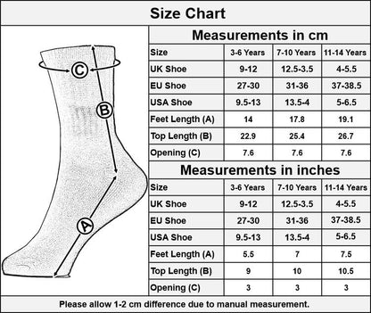 Kids Girls Plain Knee High Socks Pack of 3 Comfortable School Cotton Socks
