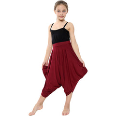 Kids Baggy Harem Trousers Ali Baba Style Tie Dye Yoga Casual Girls 5-13 Years