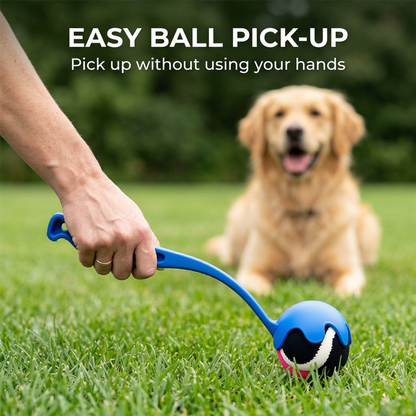 A2Z Medium Dog Ball Thrower With Tennis Ball Lightweight Fetch Launcher