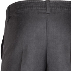 Kids Boys Pants Plain School Uniform Pull Up Regular Fit Elasticated Trouser