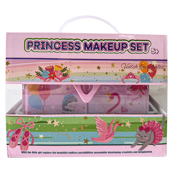 A2Z 4 Kids Princess Makeup Set Girls Portable Beauty Box Toy with Mirror Age 5+