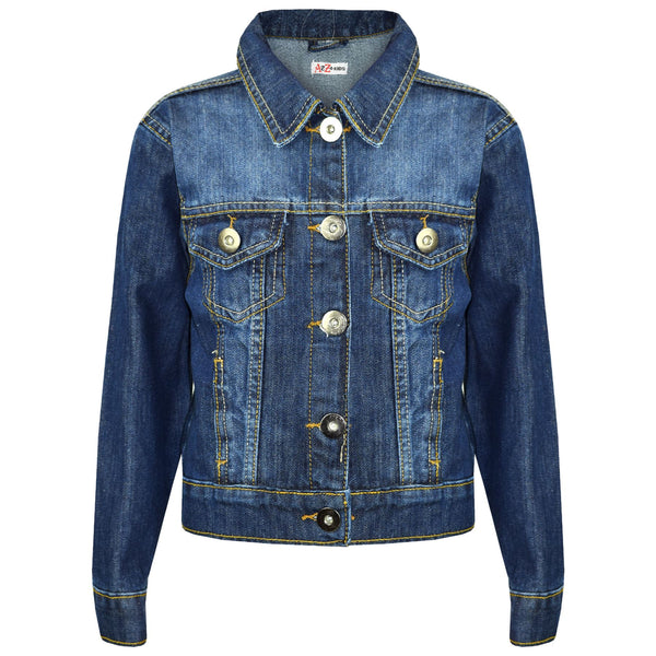 Kids Girls Jackets Denim Style Fashion Jean Jacket Coat New Age 3-13 Years