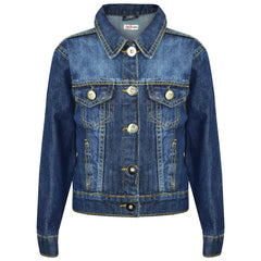 Kids Girls Jackets Denim Style Fashion Jean Jacket Coat New Age 3-13 Years