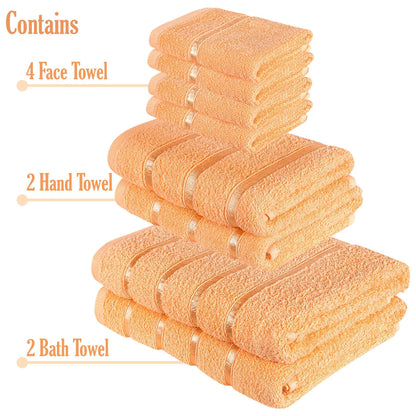A2Z Luxurious 8 Piece Towel Bale Set  Bath Towels Soft and Absorbent Hand Towel