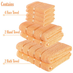 A2Z Luxurious 8 Piece Towel Bale Set  Bath Towels Soft and Absorbent Hand Towel