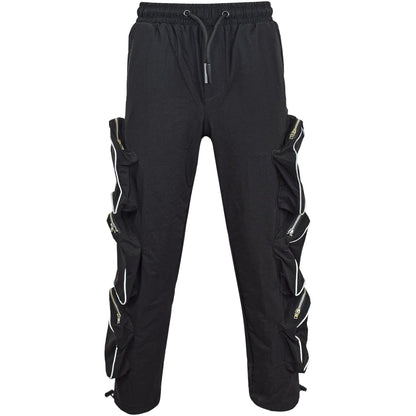 Kids Girls Cargo Trousers Elasticated Waist Comfortable Joggers Casual Pants