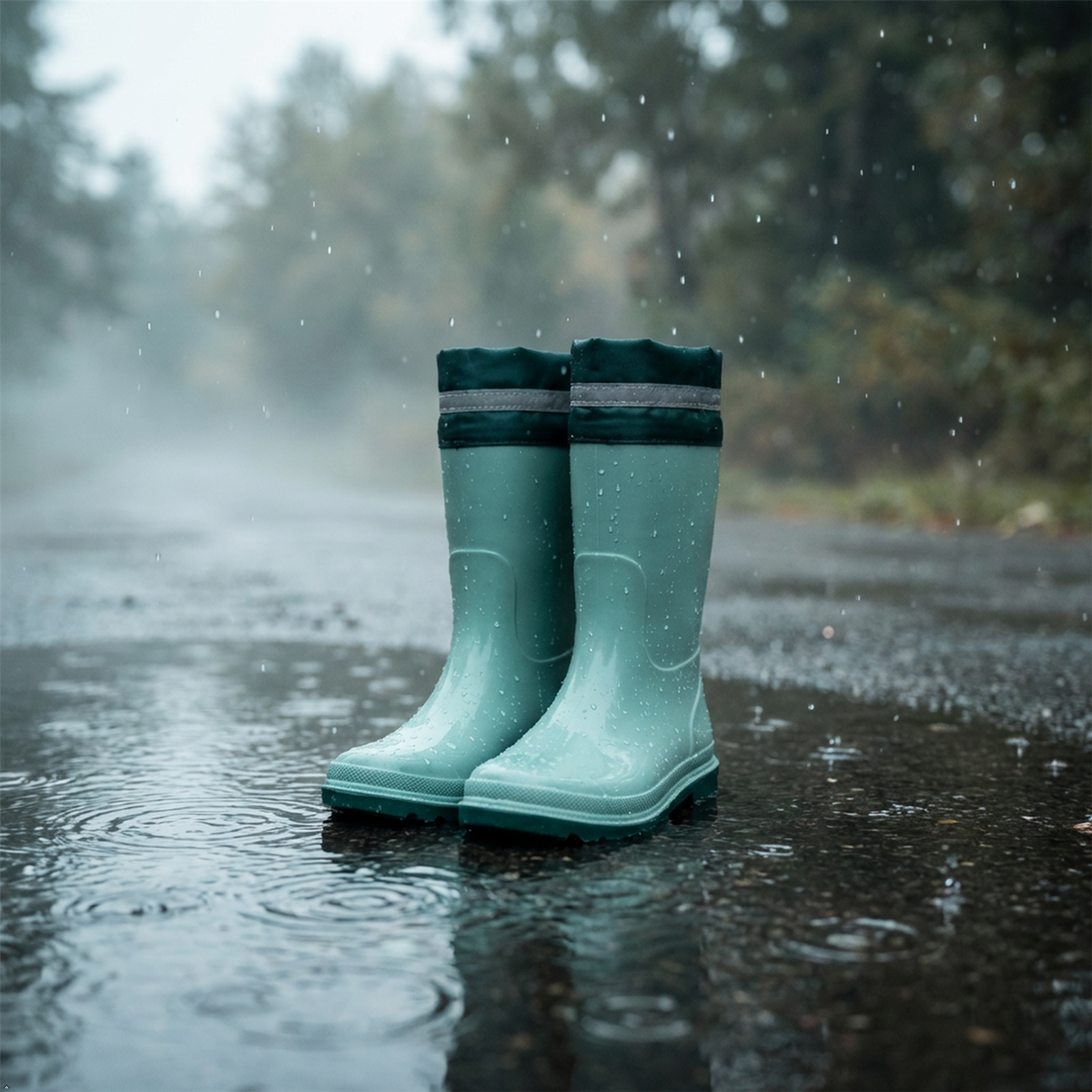 Kids Waterproof Wellington  PVC Rain Wellies Adjustable Warm Lined Non Slip Sole