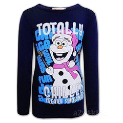 A2Z 4 Kids Girls Christmas Xmas T Shirt Totally Chilled Fashion Age 3-10 Yrs
