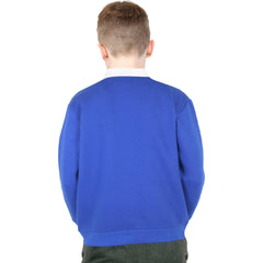 Kids Girls Boys Sweatshirt  Plain Crew Round Neck Uniform  Age 2-13 Years
