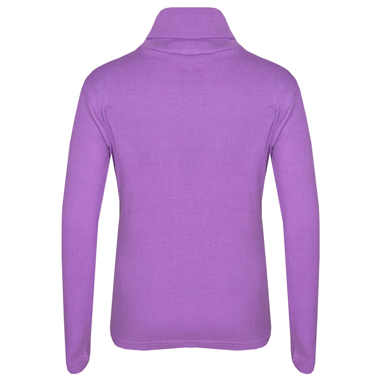 Kids Girls Polo Neck T Shirt Thick Cotton Turtleneck Jumper Long Sleeve Top 2-13