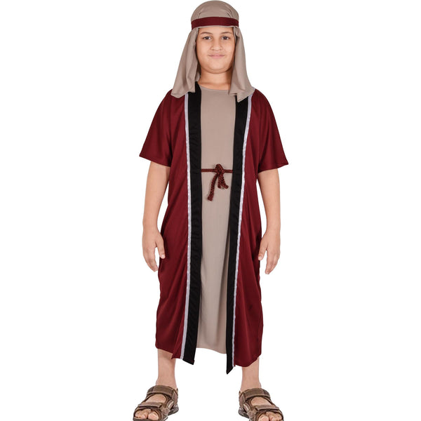 Kids Boys Xmas Nativity Joseph Outfit Shepherd Townspeople Villager Outfit