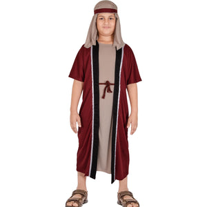 Kids Boys Xmas Nativity Joseph Outfit Shepherd Townspeople Villager Outfit