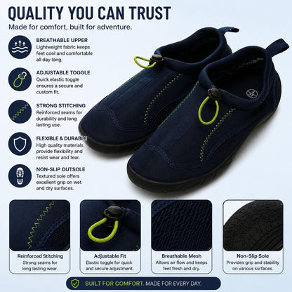 A2Z Mens Aqua Swim Shoes Neoprene Water Beach Pool Footwear UK 7 to 11