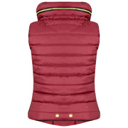 A2Z 4 Kids Kids Girls Boys Designer's Wine Sleeveless Hooded Padded Quilted Puffer Bubble Gilet Bodywarmer Jackets 5 6 7 8 9 10 11 12 13 Years