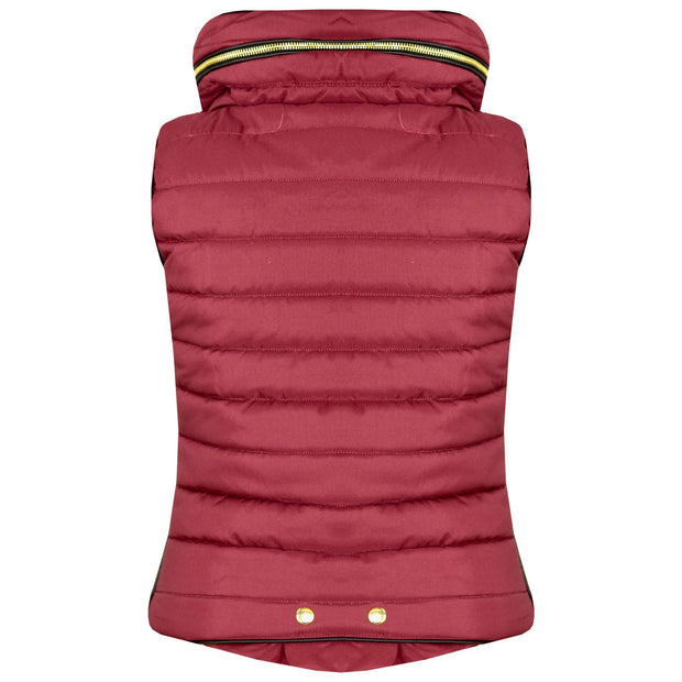 A2Z 4 Kids Kids Girls Boys Designer's Wine Sleeveless Hooded Padded Quilted Puffer Bubble Gilet Bodywarmer Jackets 5 6 7 8 9 10 11 12 13 Years