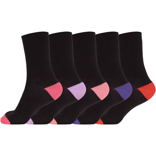 Boys Girls Kids Back to School Cotton Rich Plain Ankle School Socks Pack Of 6 - A2Z 4 Kids