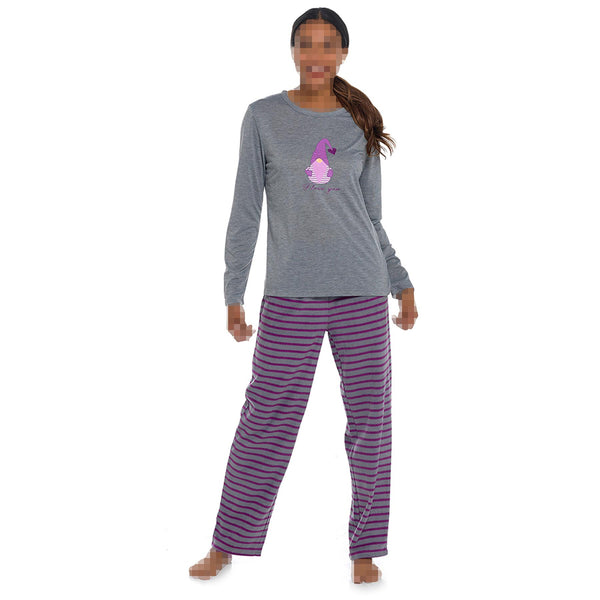 Ladies Pyjamas Set Dream Novelty Fleece Lounge Set Top Bottom Sleepwear PJS Set
