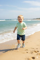 A2Z 4 Kids Boys Girls Sandals Slides Blue PU Upper Summer Beach Sports Open Toe