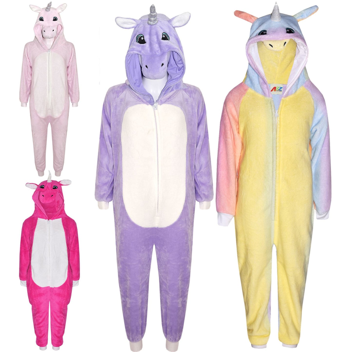 Kids A2Z Onesie One Piece Unicorn Pyjamas Costume For Girls Age 2-13