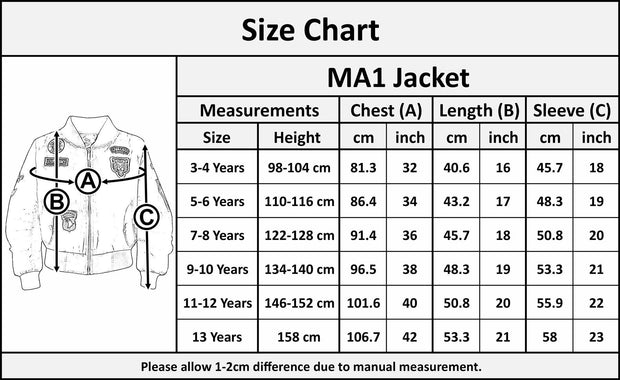 A2Z 4 Kids® Kids Jacket Girls Boys Badges Print Bomber Padded Zip Up Biker Jacktes MA 1 Coat Age 3 4 5 6 7 8 9 10 11 12 13 Years