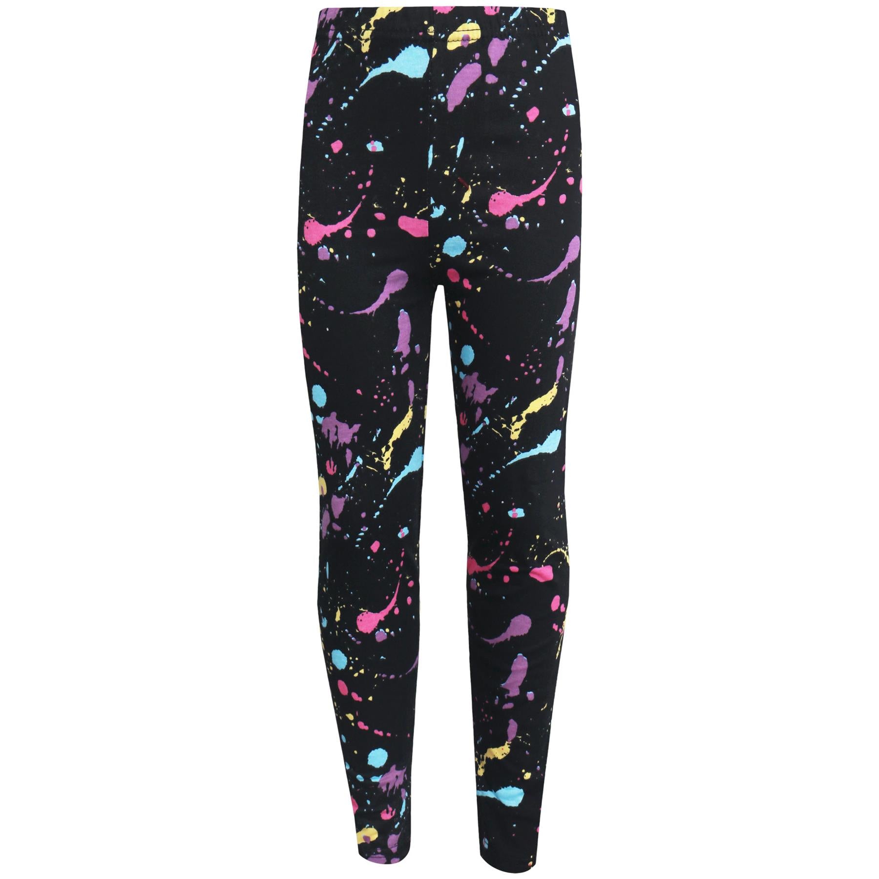 A2Z 4 Kids Girls Crop Top & Legging Sets Designer's Pastel Splash Print Trendy Fashion Belly Shirt & Tights T Shirt Tops Tees & Bottom Set New Age 5 6 7 8 9 10 11 12 13 Years - A2Z 4 Kids