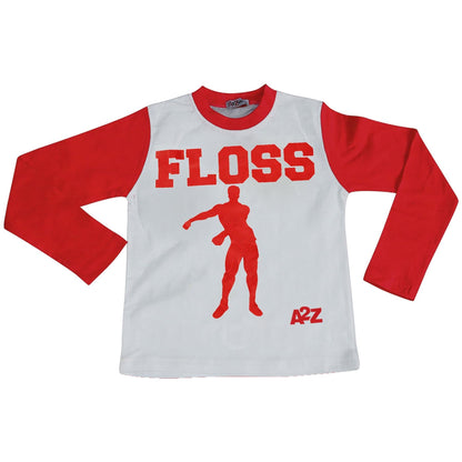A2Z 4 Kids Boys Girls Pajamas Designer's Red PJS Floss A2Z Print Contrast Sleeves Pyjamas Xmas Stylish Loungewear Nightwear Outfit PJS Sets New Age 2 3 4 5 6 7 8 9 10 11 12 13 Years
