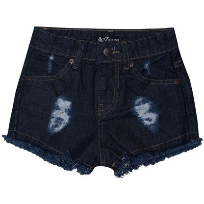 A2Z 4 Kids Girls Shorts Skinny Ripped Jeans Denim Stretch Short Casual�Half�Pant