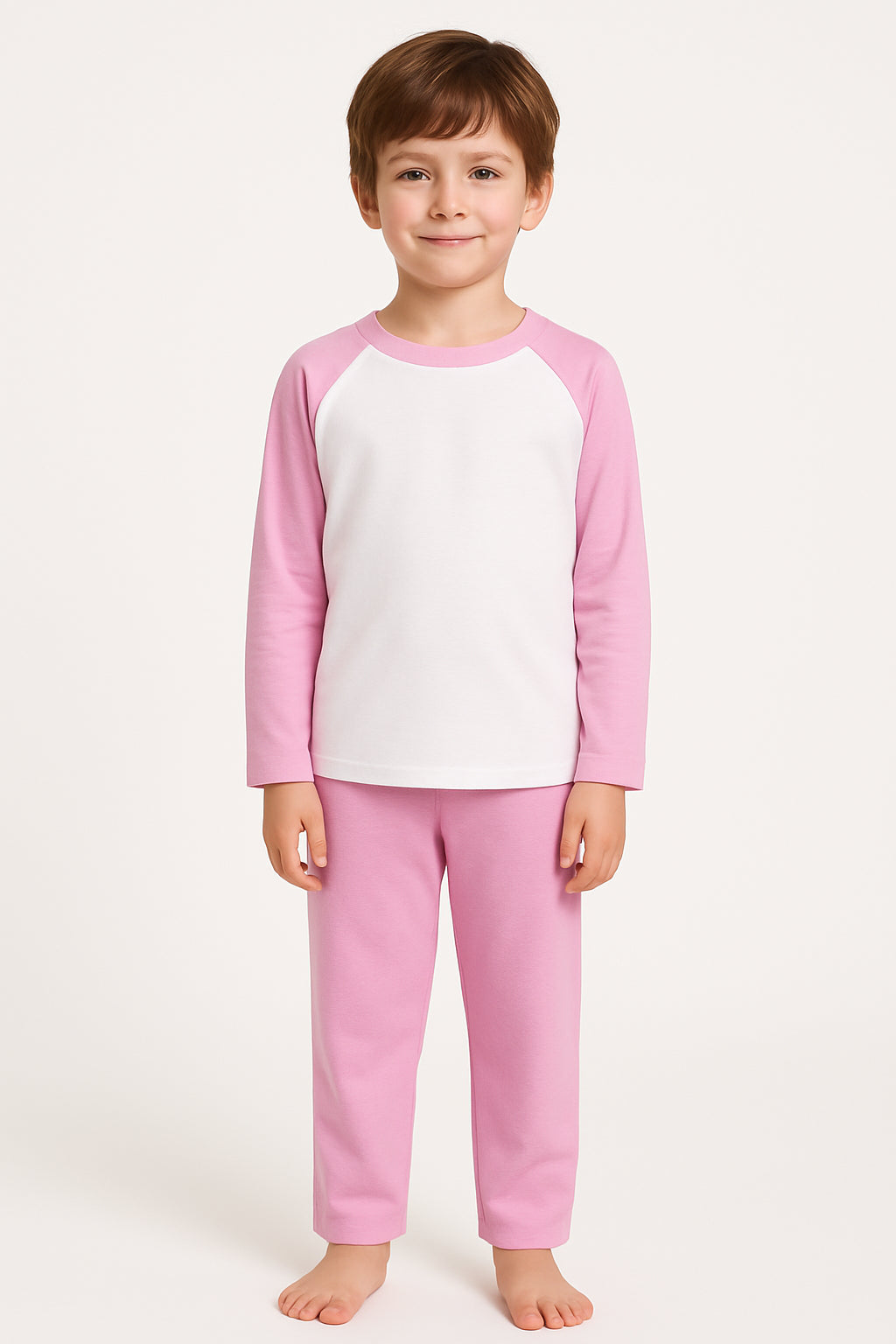 A2Z 4 Kids Girls Boys PJs Plain Color Stylish Color Contrast Pyjamas Sleepwear