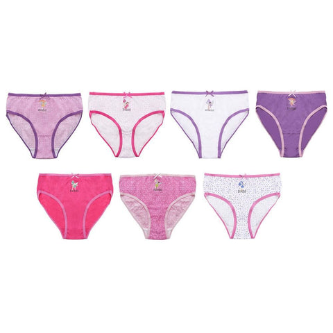 A2Z 4 Kids Girls Briefs Pack Of 7 Moon Stars Days Underwear Hipster Knickers 2-8