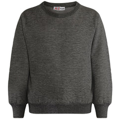 Kids Girls Boys Sweatshirt  Plain Crew Round Neck Uniform  Age 2-13 Years