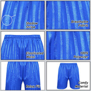 A2Z 4 Kids Shadow Stripe PE Shorts Pack of 2 Football Gym Shorts Age 2-13 Years