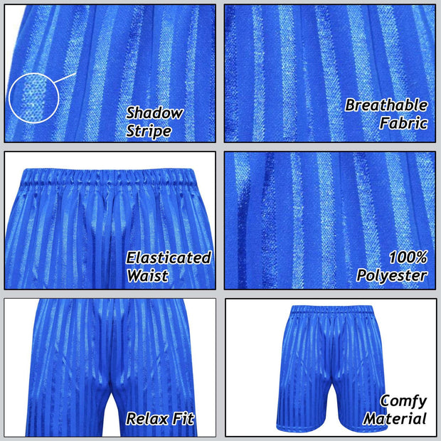 A2Z 4 Kids Shadow Stripe PE Shorts Pack of 2 Football Gym Shorts Age 2-13 Years