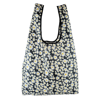 Foldable Plastic Shopping Tote Bags Washable Reusable Pack Of 3 Water Resistant