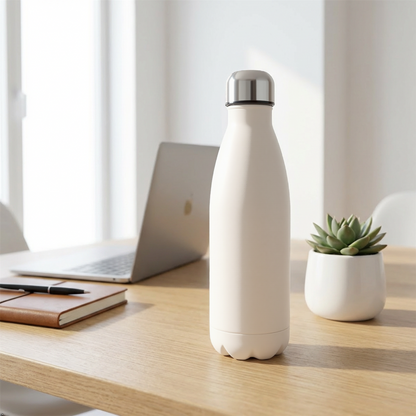 A2Z 500ml Stainless Steel Water Bottle Insulated Leakproof Flask Gym Travel