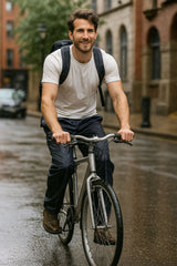 A2Z Mens Waterproof Trousers Quick Dry Overtrousers Windproof Outdoor Rain Pants