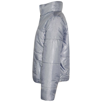 Girls Jacket Kids Wetlook Cropped Padded Quilted Puffer Bubble Jackets Coat 5-13