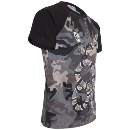 Boys T Shirts Kids Designer's 100% Cotton Snake Print T-Shirt New Age 5-13 Years