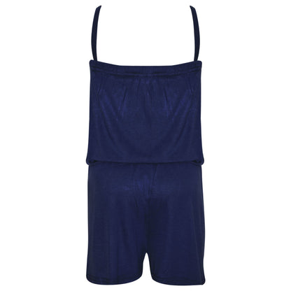 Kids Girls Plain Color Playsuit Trendy Summer All In One Jumpsuit New Age 5-13 Y