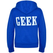 Kids Boys Girls Unisex Jackets Geek Print Fleece Zipper Hooded Hoodie Top Jacket