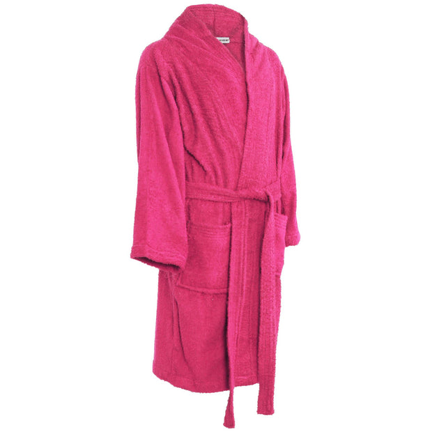 A2Z 4 Kids Terry Towelling Shawl Collar Pink Bath Robe Dressing Gown Beach Bathing Swimming Surfing Soft 100% Cotton Bathrobe For Children Girls Age 5-13 Years