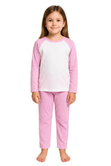 A2Z 4 Kids Girls Boys PJs Plain Color Stylish Color Contrast Pyjamas Sleepwear