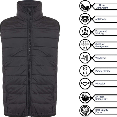 Kids Boys Girls Casual Black Gilet School Jacket Sleeveless Coat Age 5-13 Years