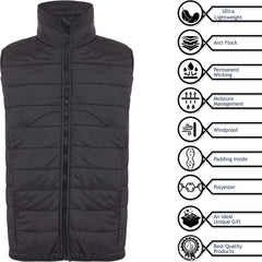 Kids Boys Girls Casual Black Gilet School Jacket Sleeveless Coat Age 5-13 Years