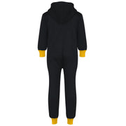 A2Z 4 Kids Girls Boys Yellow Contrast Fleece Onesie All In One Jumsuit Playsuit Nightwear New Age 2 3 4 5 6 7 8 9 10 11 12._13 Years