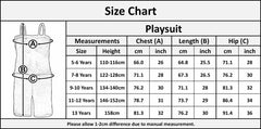 Kids Girls Plain Color Playsuit Trendy Summer All In One Jumpsuit New Age 5-13 Y