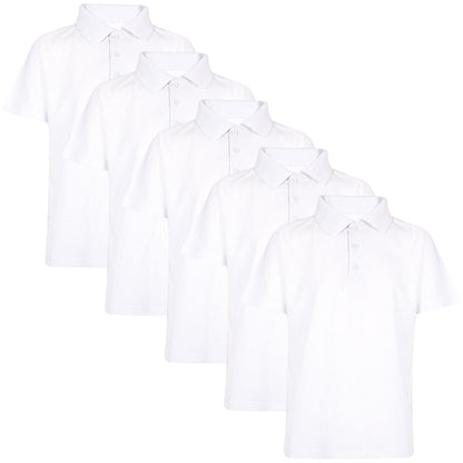 Kids Boys T Shirts Plain Polo Summer Fashion Soft Feel Tank Top & Tees 3-13 Year
