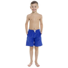 A2Z Kids Boys Beach Plain Swim Lightweight Contrast Thread Detail Boardshorts