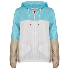 Kids Girls Boys Windbreaker Zipped Jackets Hooded Raincoats Age 5-13 Years